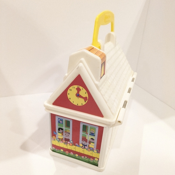 Fisher-Price Lunch Box Little People On The Go School House Carrying Case 2008 - Picture 5 of 8
